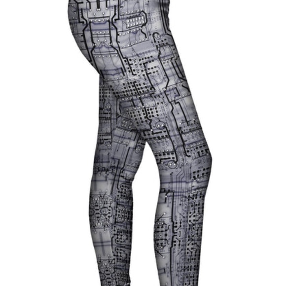 NWOT, Circuit Board Printed Design Leggings by Yizzam - Picture 13 of 14